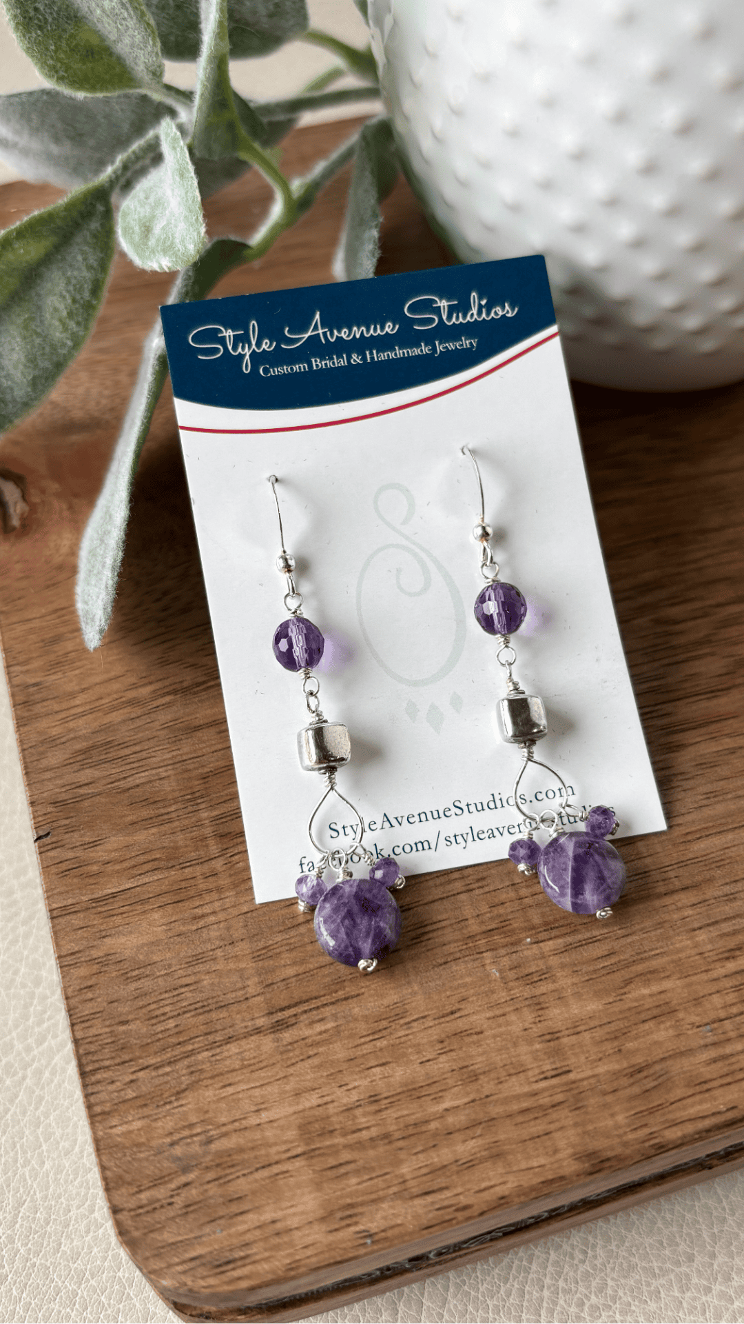 Amethyst Fancy Dangle Earrings