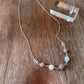 Pale Moonlight Ombre Necklace | Peach Moonstone