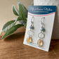 Citrine Aquamarine Dangle Earrings
