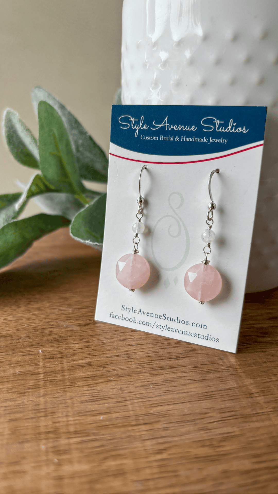 Rose Moon Earrings