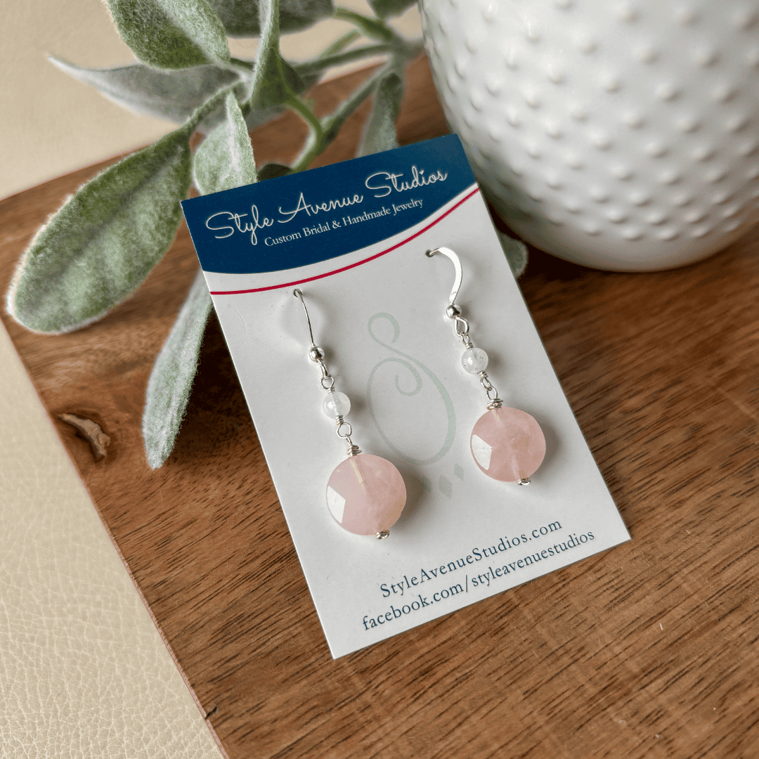 Rose Moon Earrings