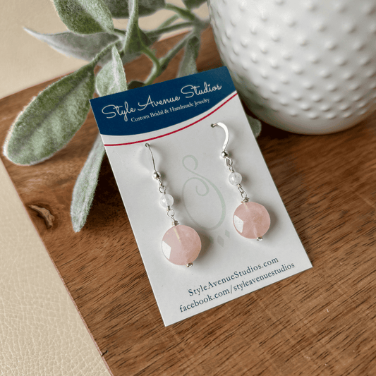 Rose Moon Earrings
