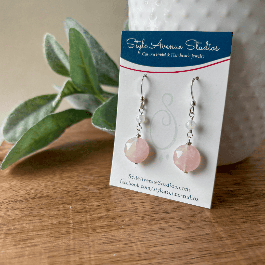 Rose Moon Earrings