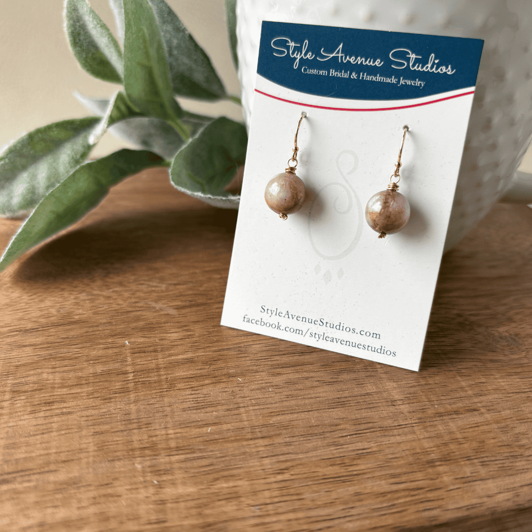 Pink Tourmaline Earrings