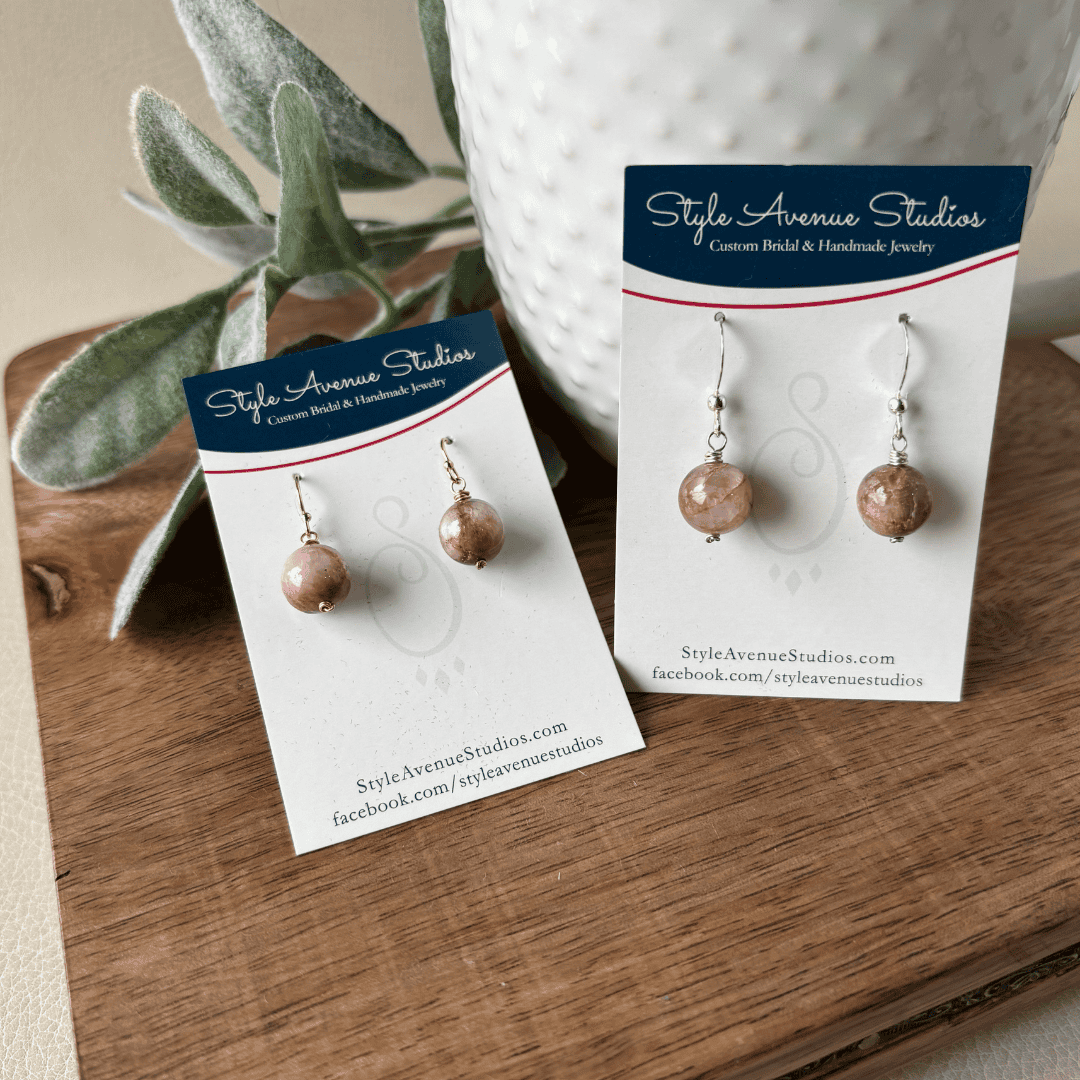 Pink Tourmaline Earrings