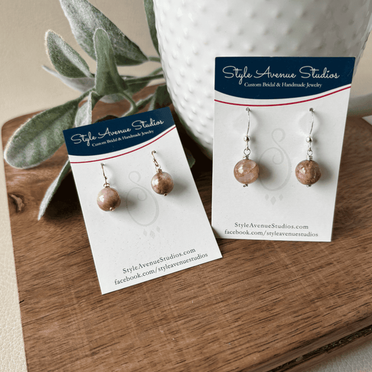 Pink Tourmaline Earrings