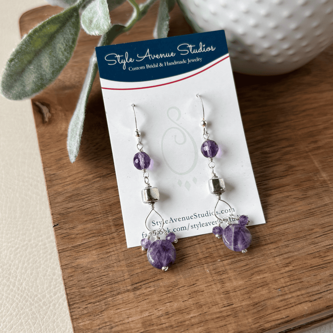 Amethyst Fancy Dangle Earrings