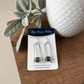 Green Quartz Paperclip Earrings