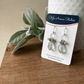 Green amethyst cluster earrings with sterling silver