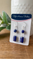 Geometric Lapis Silver Earrings