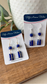 Geometric Lapis Silver Earrings