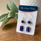 Lapis stone earrings and 14kt gold filled 
