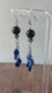 Cosmic Wonder Earrings | Deep Blue & Silver Chandeliers