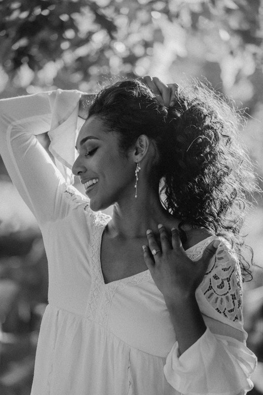 Pearl Waterfall Dangle Earrings