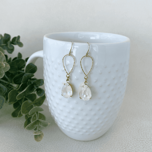 Cream Delite Bridal Earrings - Style Avenue Studios