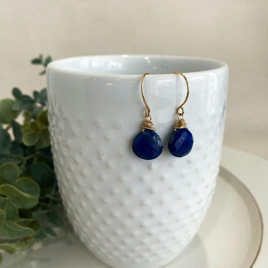 Lapis Teardrop Earrings