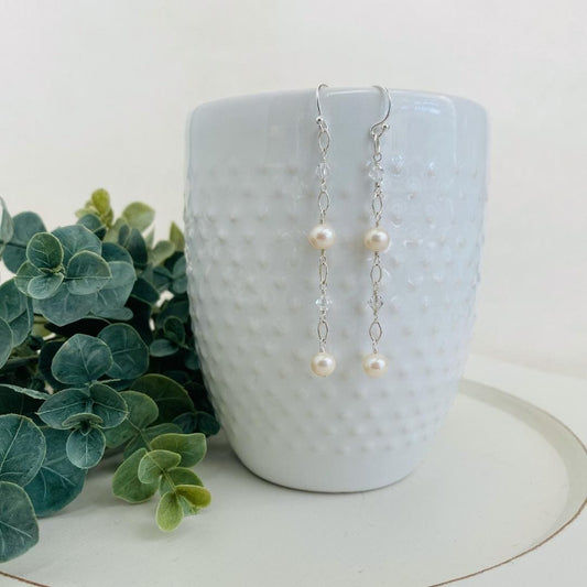 Long Pearl Bridal Dangle