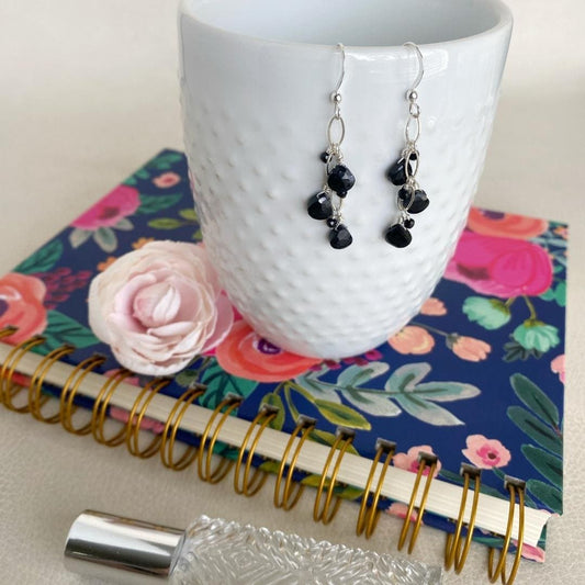 Black Garnet Cluster