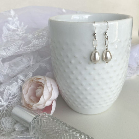 Pearl Teardrop on Sterling Silver