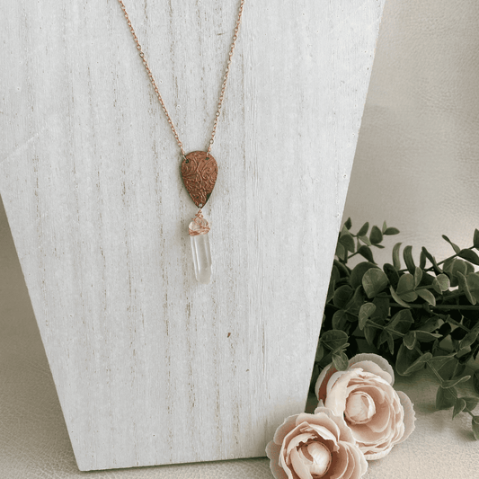 Quartz Boho Pendant Necklace