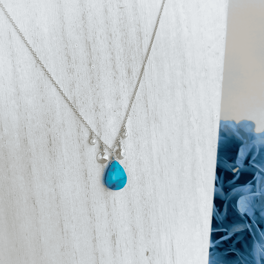 Fancy Turquoise Pendant Necklace - Style Avenue Studios