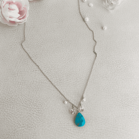 Fancy Turquoise Pendant Necklace - Style Avenue Studios