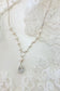 Crystal and pearl bridal necklace