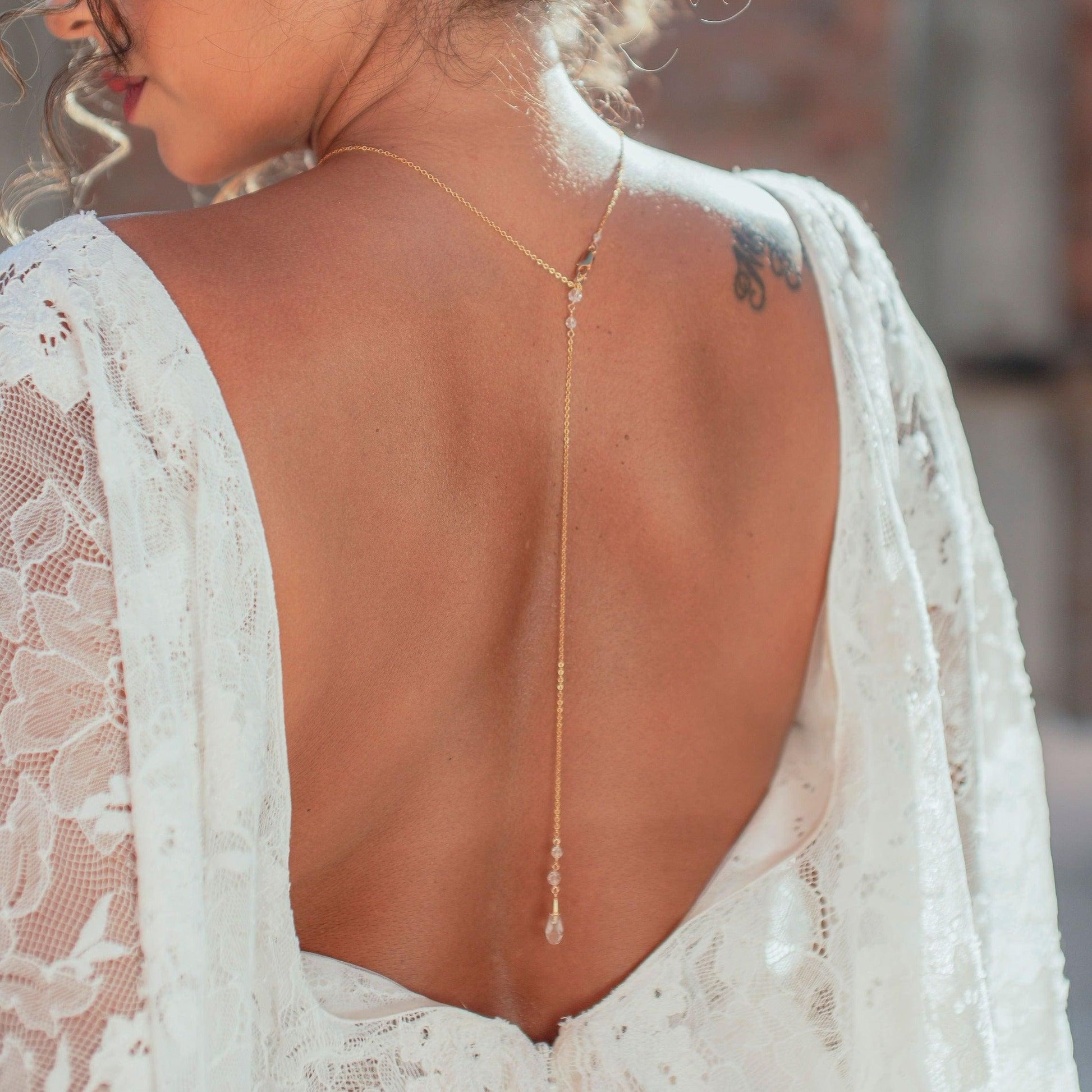 Crystal Bridal Back Necklace Style Avenue Studios Crystal Bridal Back Necklace Style Avenue Studios